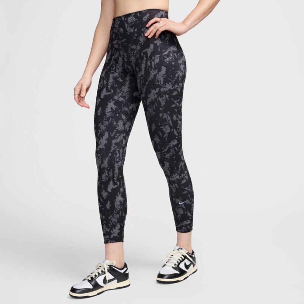 NWT Nike One Tight Fit High Rise Black Print Training Leggings